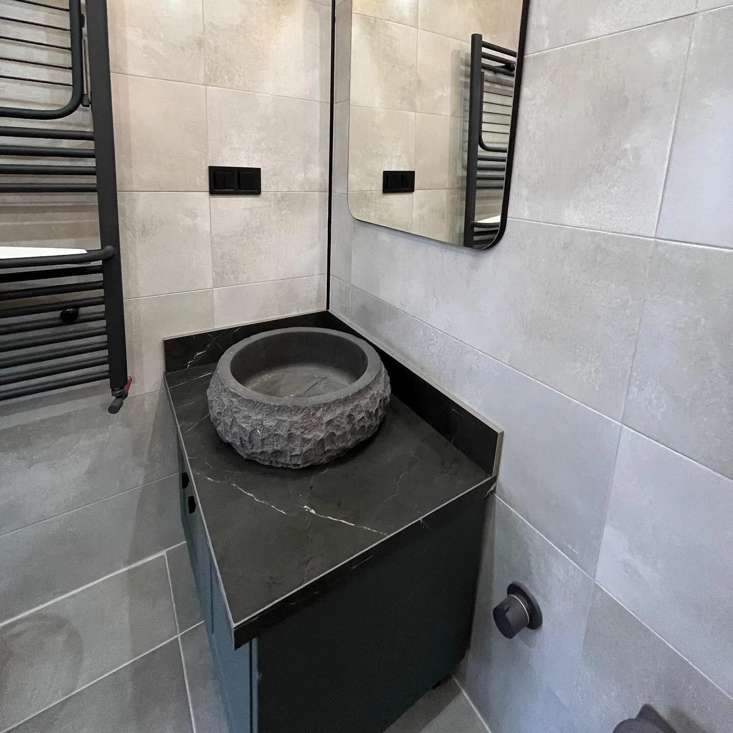 Doğal taş çanak lavabo ve banyo tezgahı